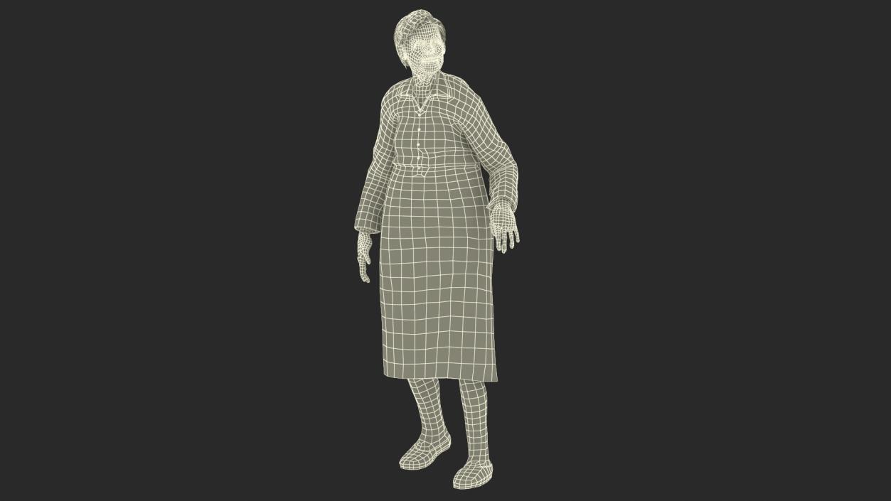 Older People Walking Together 3D model