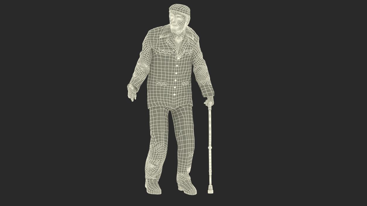 Older People Walking Together 3D model