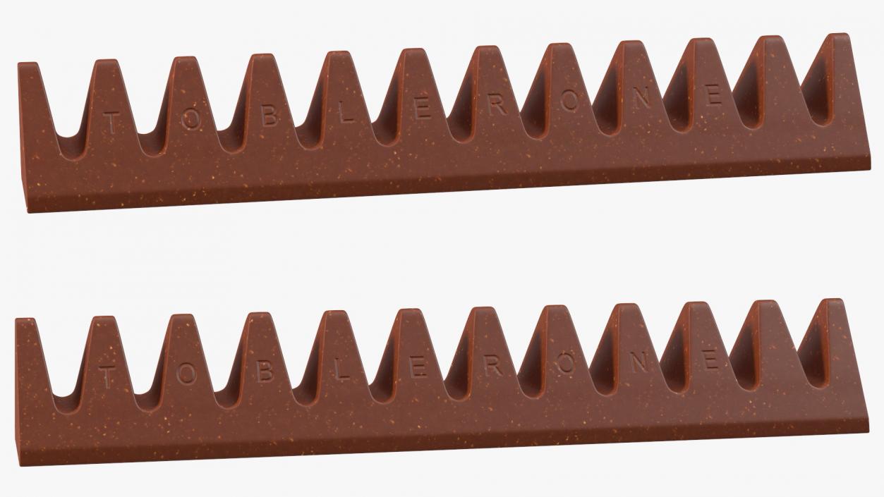 3D Toblerone Milk Chocolate Bar model