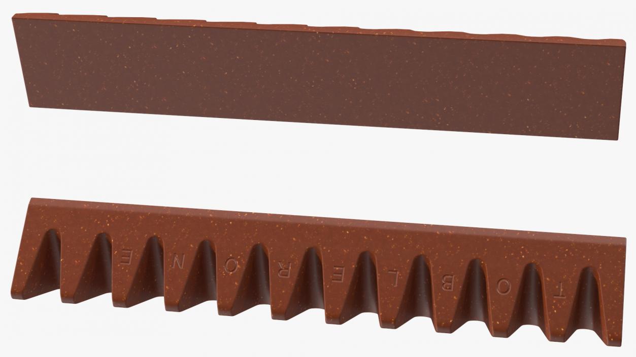 3D Toblerone Milk Chocolate Bar model