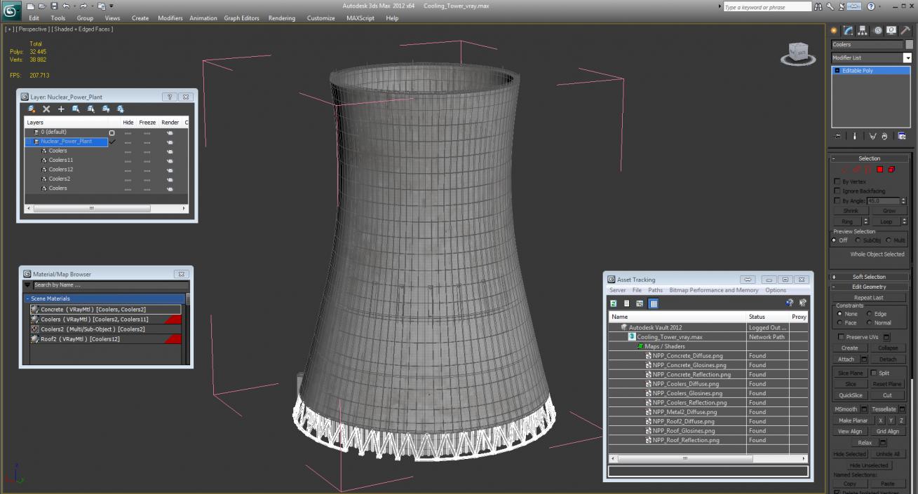 3D Cooling Tower model