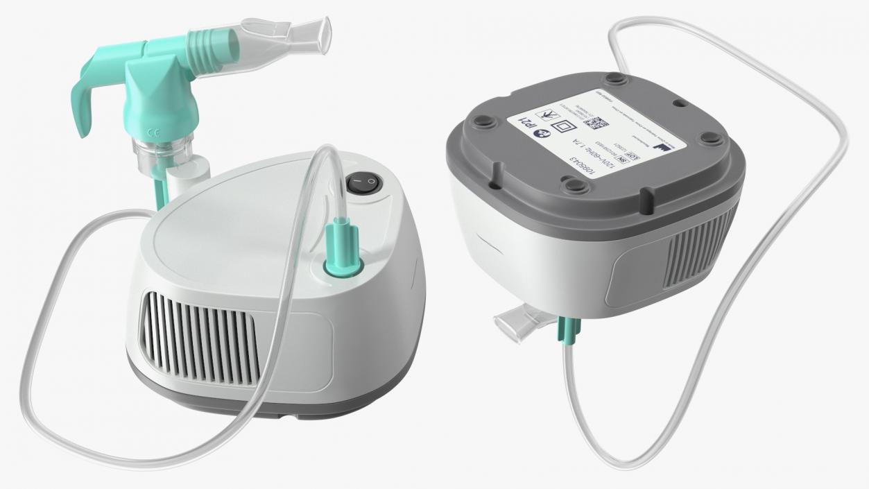 3D model Compact Compressor Nebulizer System