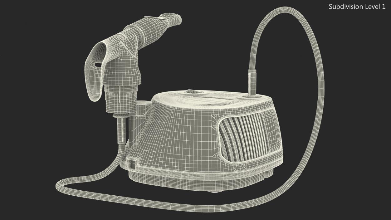 3D model Compact Compressor Nebulizer System