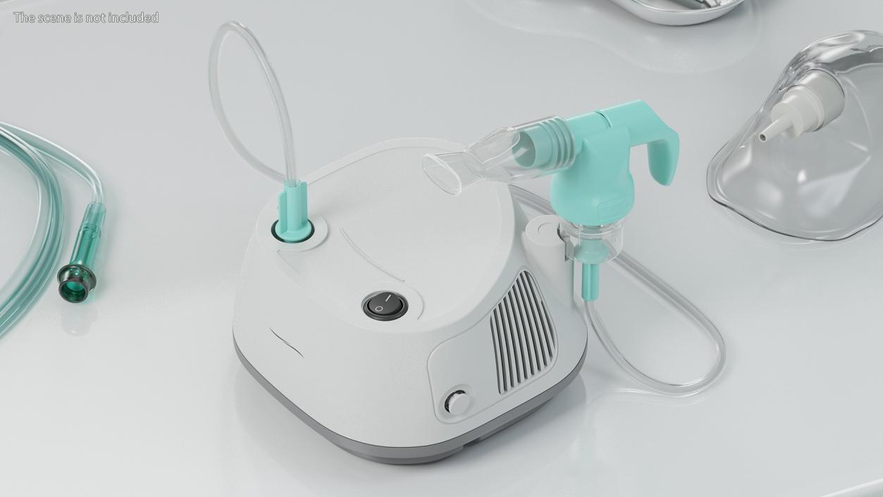 3D model Compact Compressor Nebulizer System