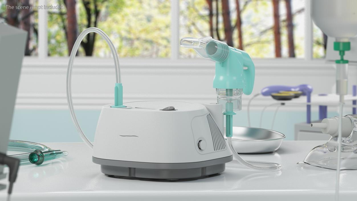 3D model Compact Compressor Nebulizer System