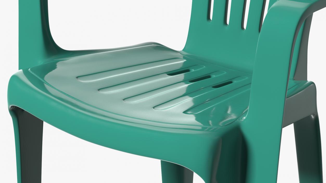 Plastic Chair Green 3D model