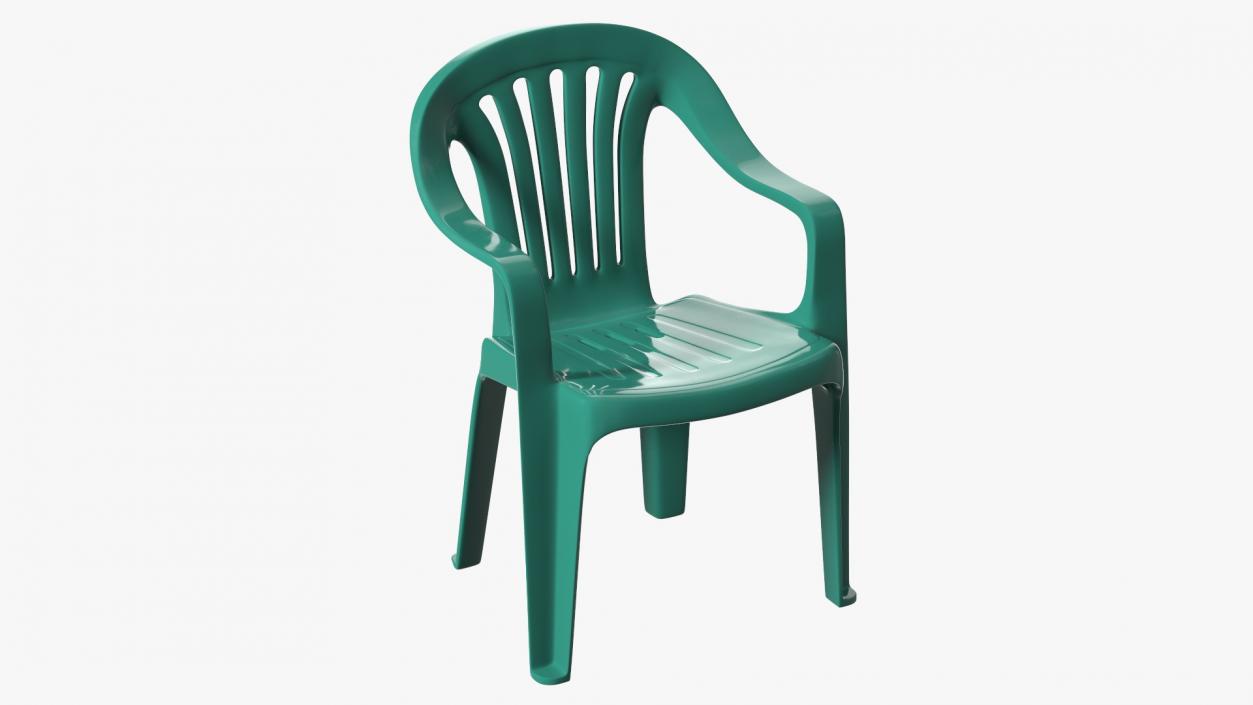 Plastic Chair Green 3D model