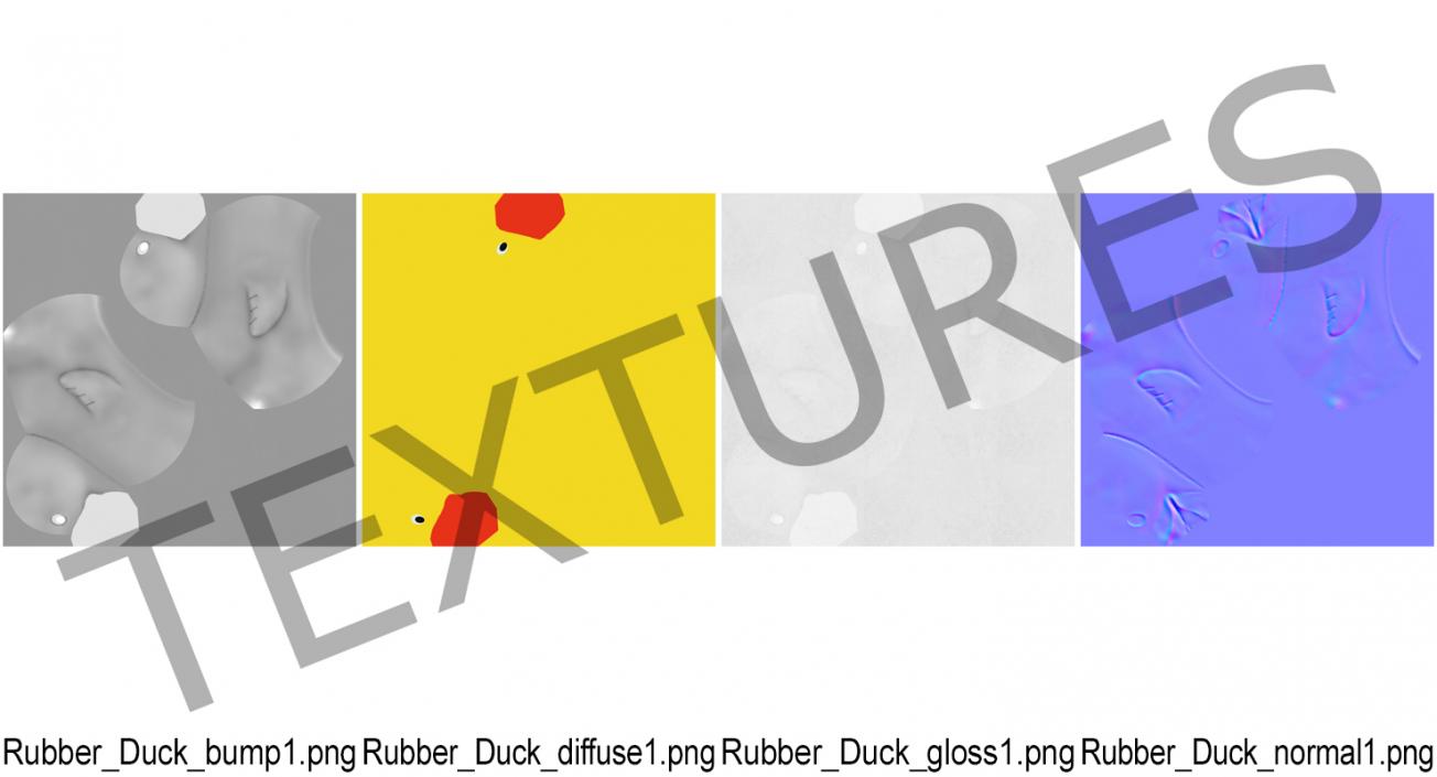 3D Classic Yellow Rubber Duck