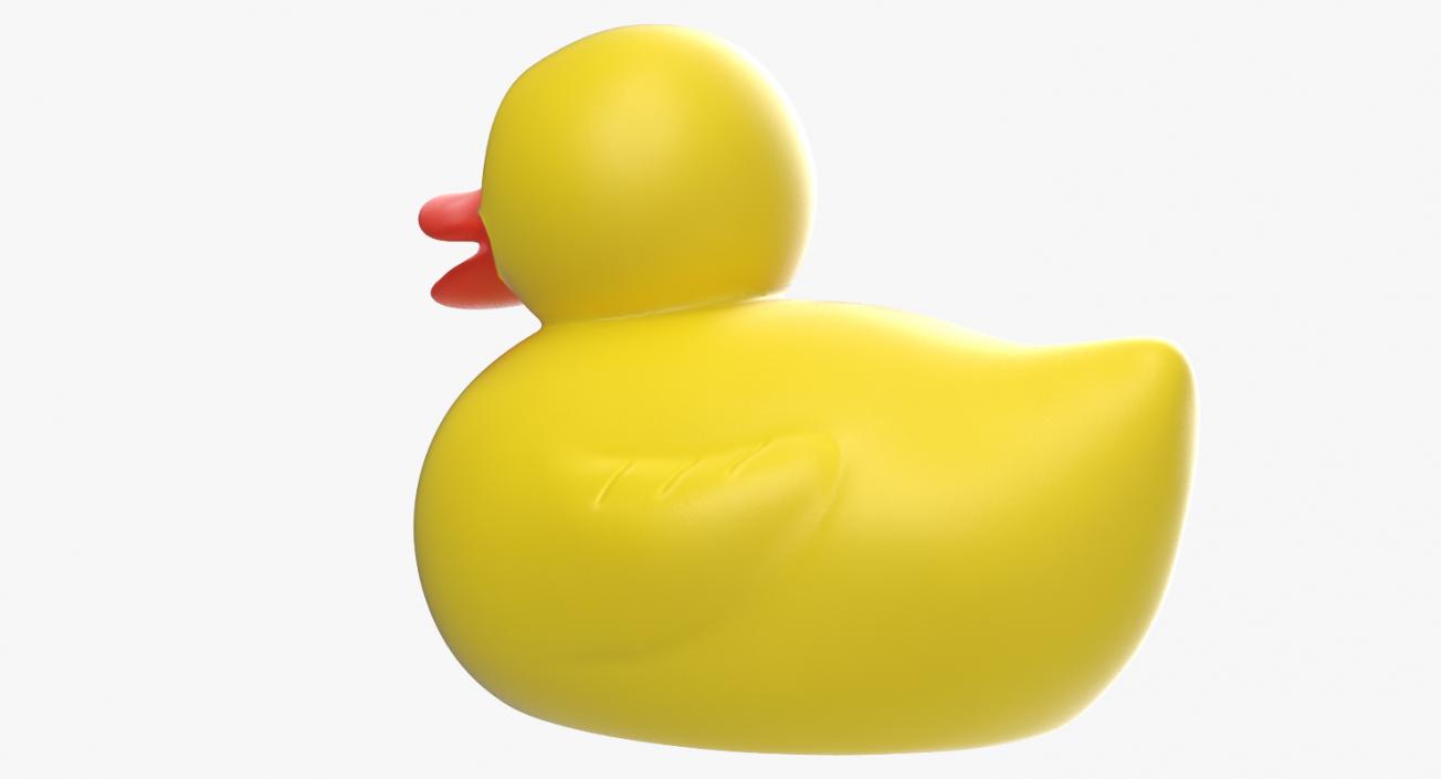 3D Classic Yellow Rubber Duck