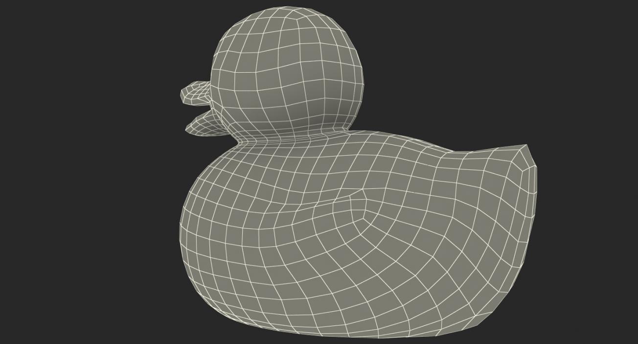 3D Classic Yellow Rubber Duck