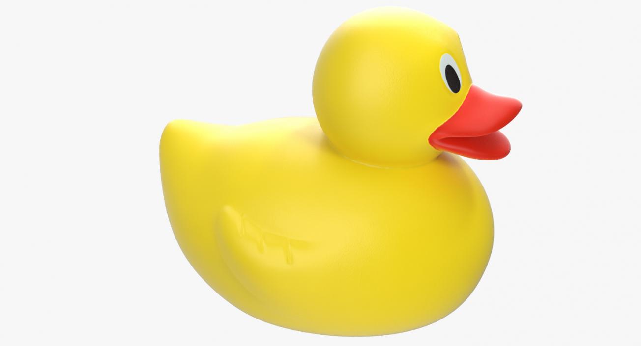 3D Classic Yellow Rubber Duck