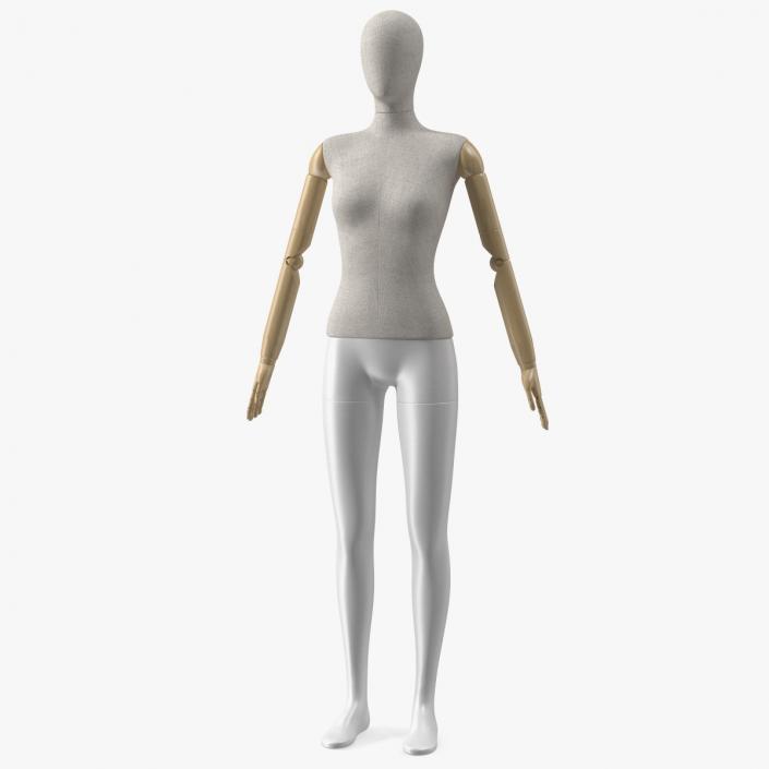 Flexible Female Mannequin Rigged 3D