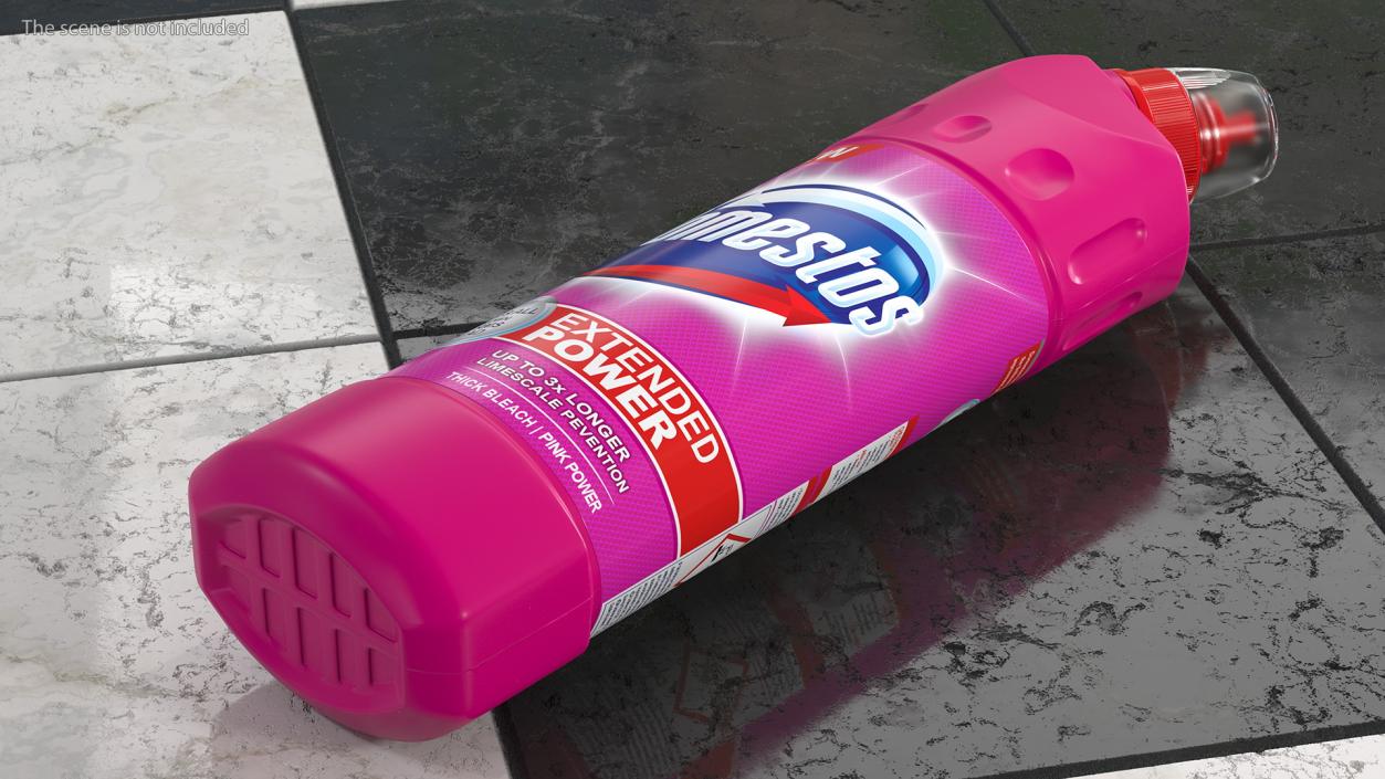 3D Domestos Pink Power Toilet Cleaner Bleach