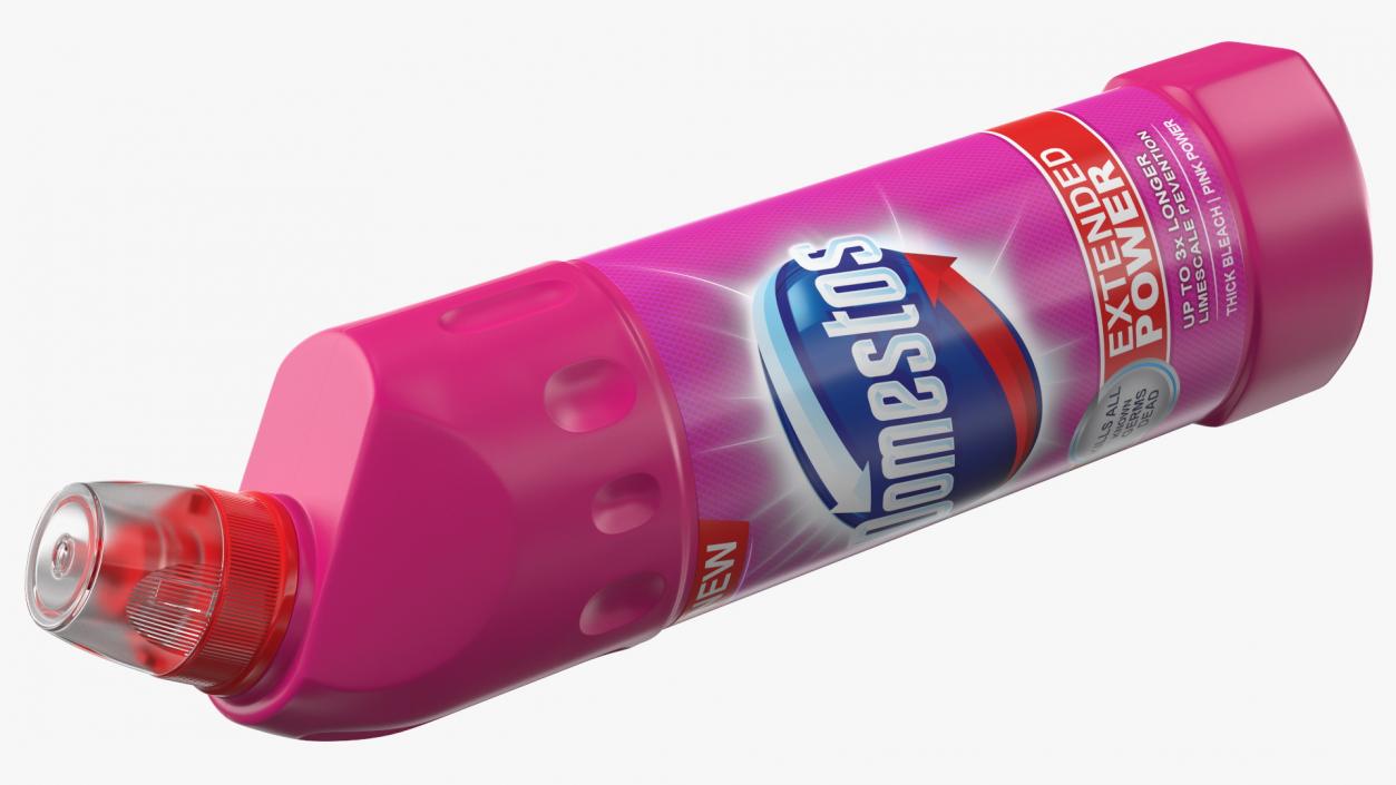 3D Domestos Pink Power Toilet Cleaner Bleach