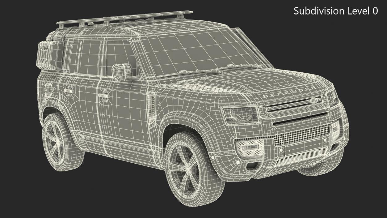 3D Land Rover Defender Explorer Pack model