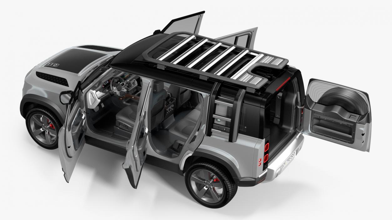 3D Land Rover Defender Explorer Pack model