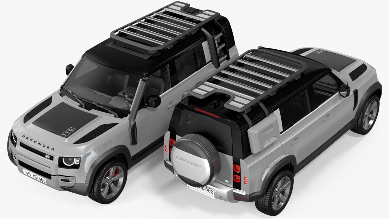 3D Land Rover Defender Explorer Pack model