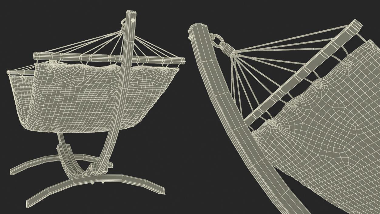 Bow Hammock Stand 2 3D model