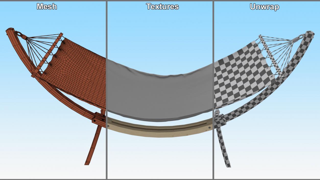 Bow Hammock Stand 2 3D model