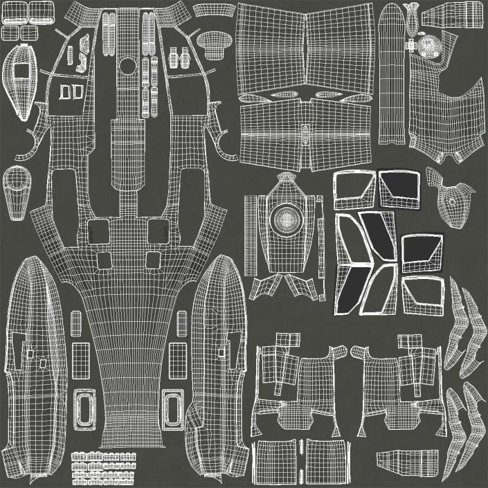 3D AH-64D Apache Longbow Rigged model