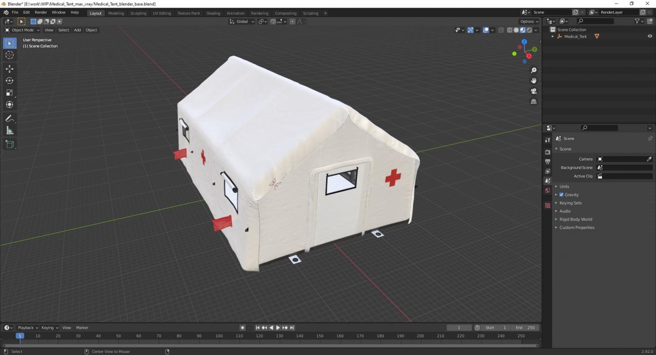 Medical Tent 2 3D model