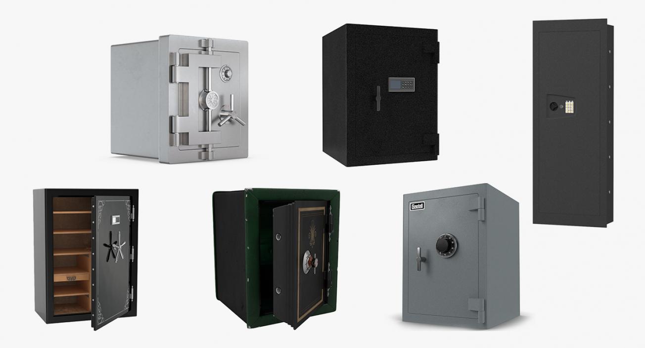 3D Safes Collection 6 model