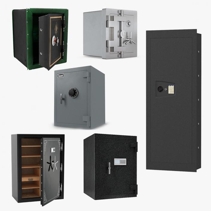 3D Safes Collection 6 model