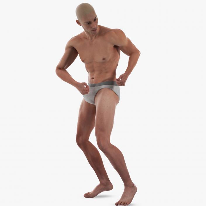 Male Physique Character Rigged for Maya 3D model