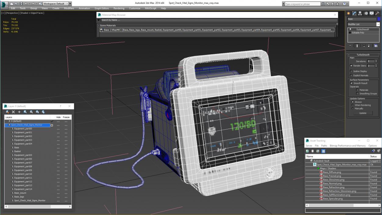 3D model Spot Check Vital Signs Monitor