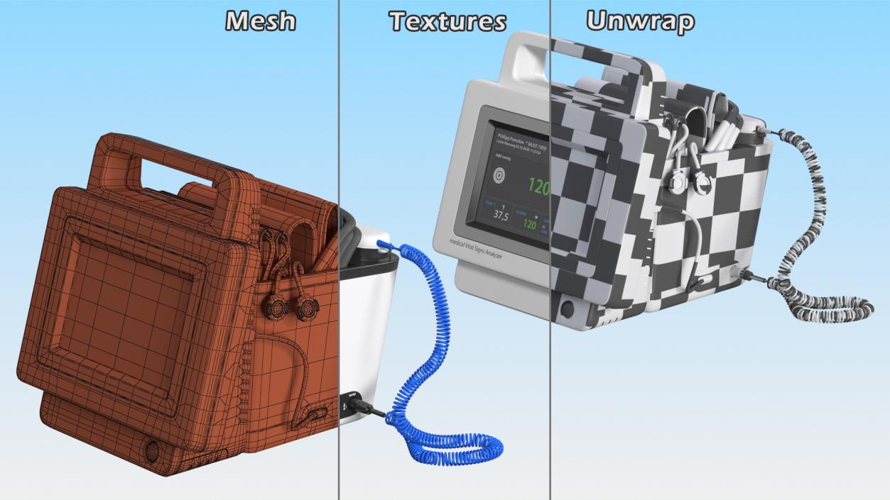 3D model Spot Check Vital Signs Monitor