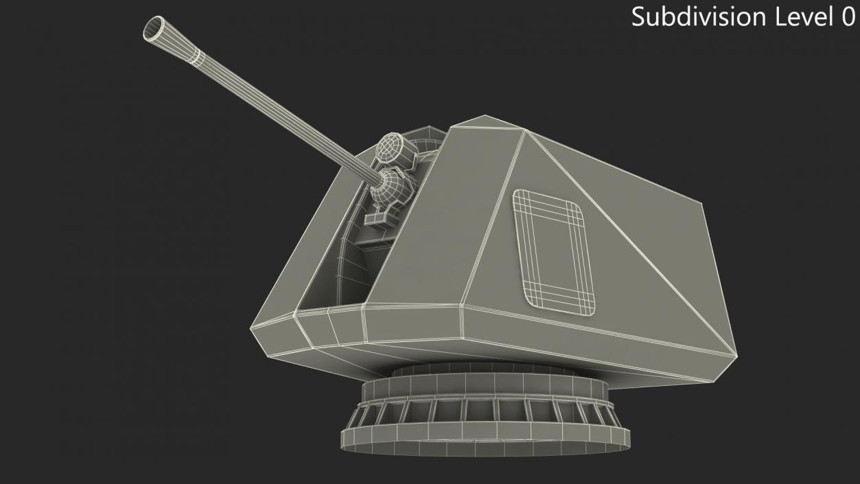 3D Turret Gun Station model