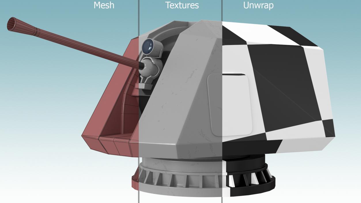 3D Turret Gun Station model