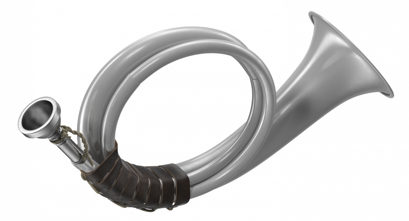 3D Signal Hunting Horn Silver