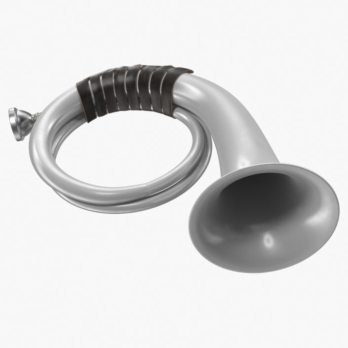 3D Signal Hunting Horn Silver