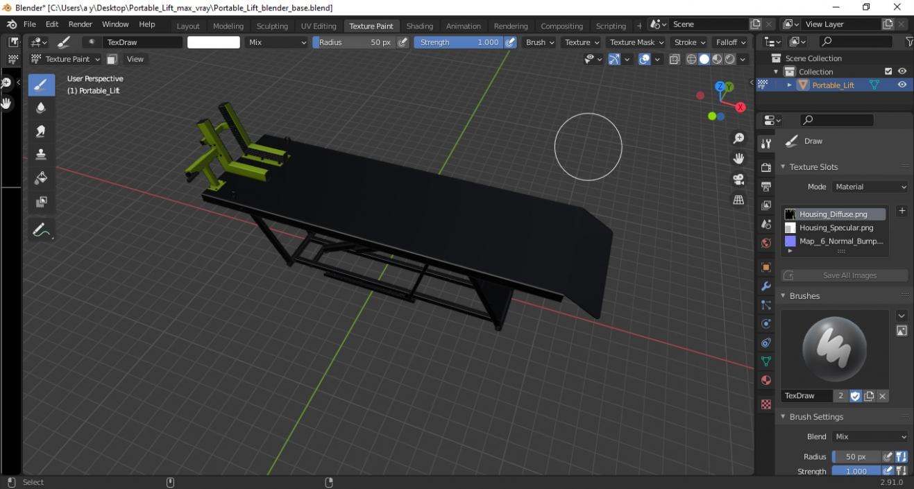 3D Portable Lift model