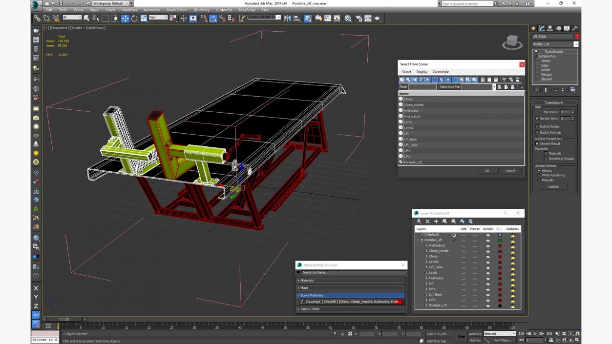 3D Portable Lift model