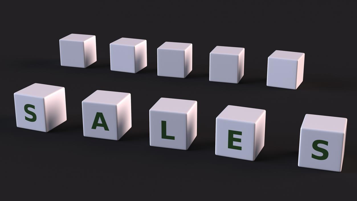 3D Letter Cubes Set