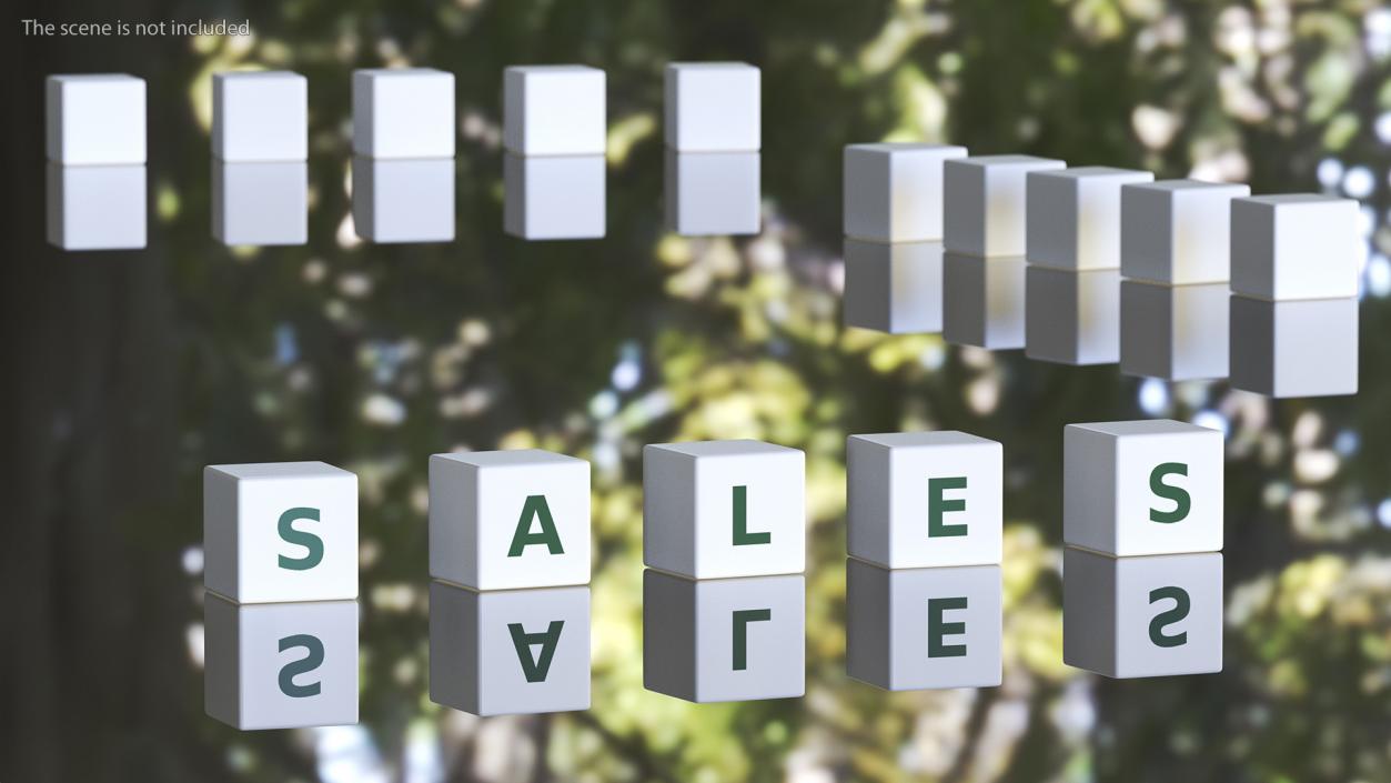 3D Letter Cubes Set