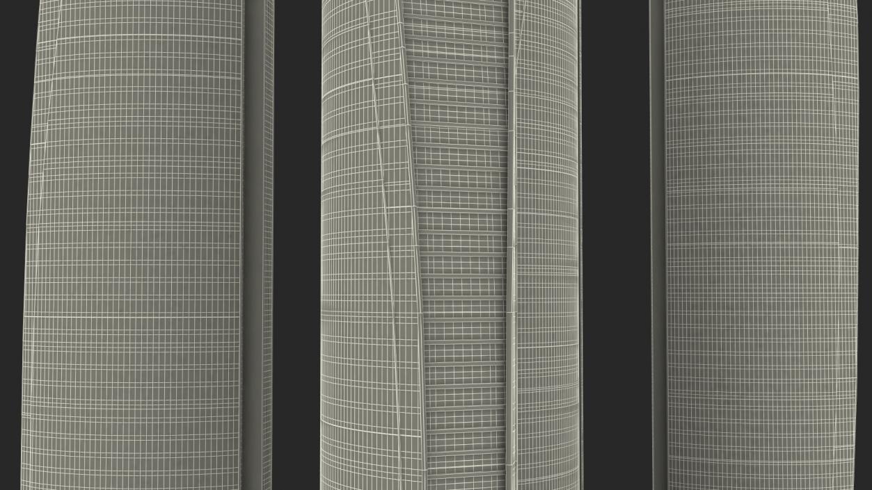 Etihad Towers Light 3D model