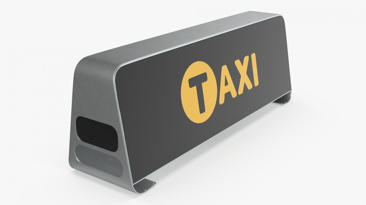 3D model Taxi Sign Black