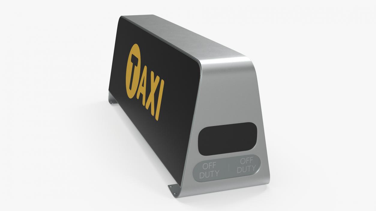 3D model Taxi Sign Black