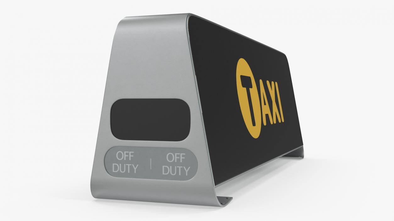 3D model Taxi Sign Black