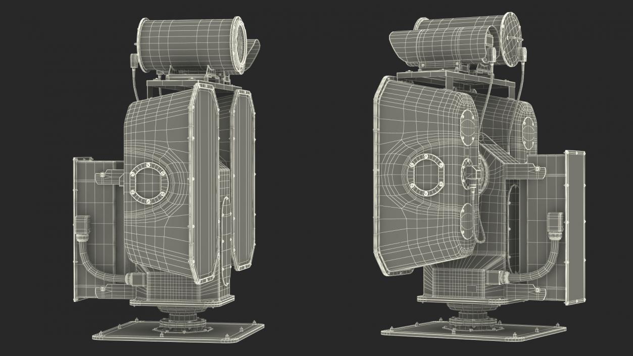 Acoustic System Sending Alarms LRAD 950RXL 3D