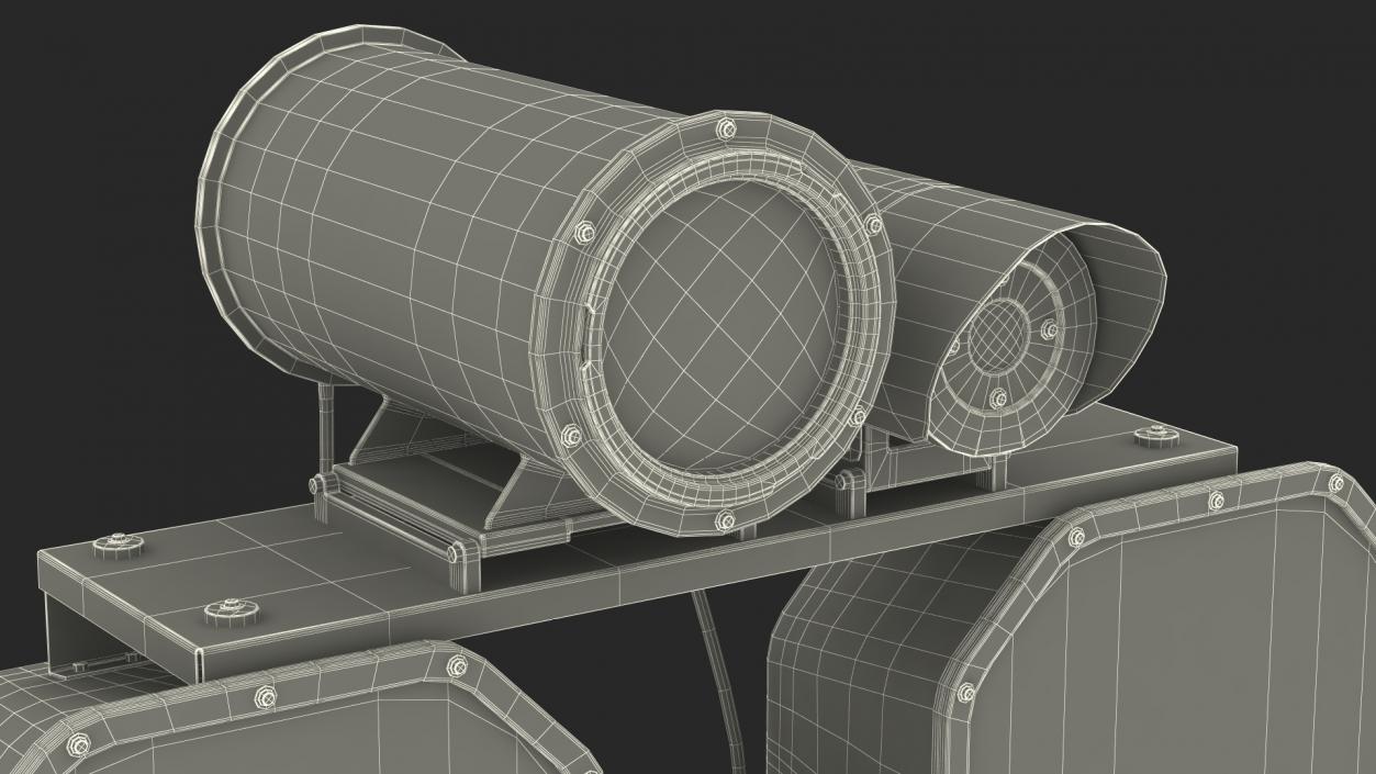 Acoustic System Sending Alarms LRAD 950RXL 3D