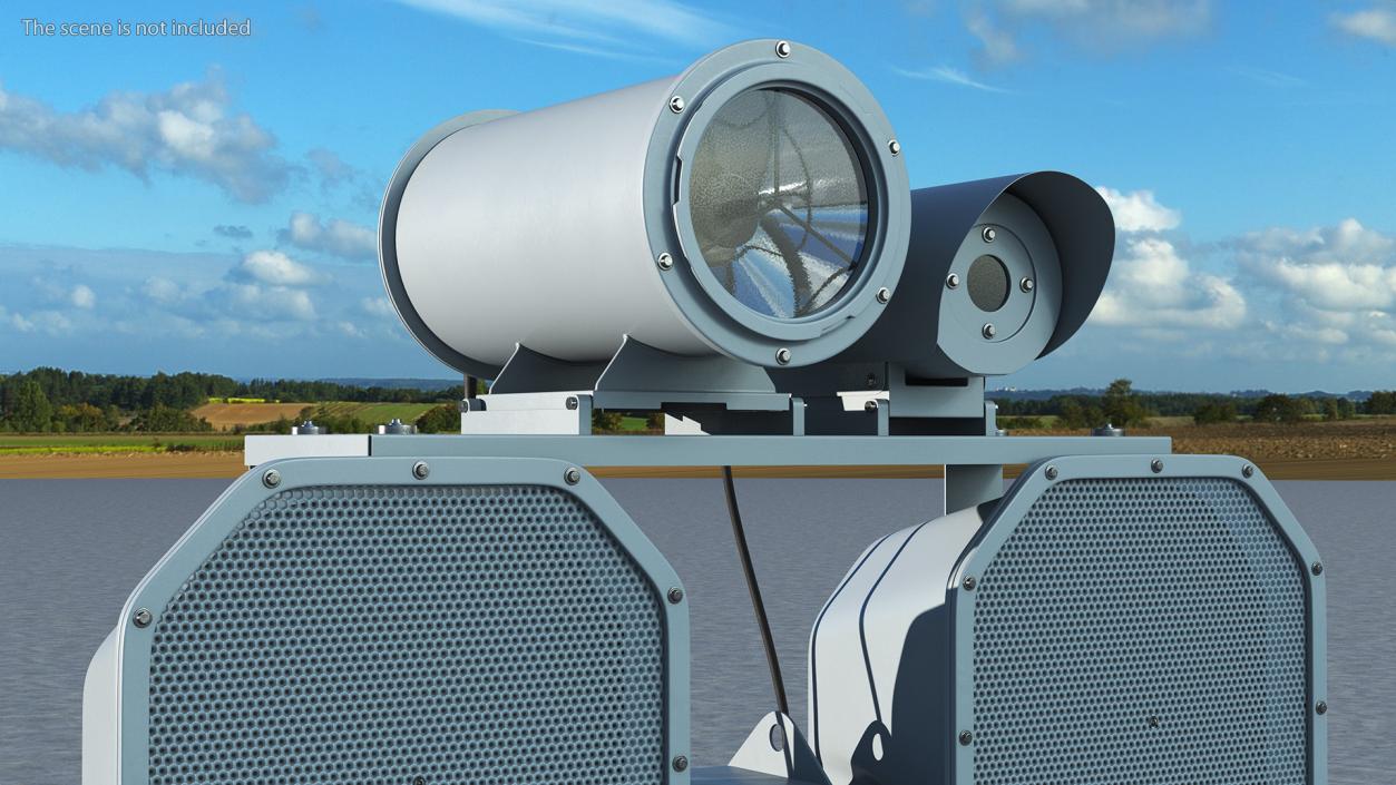 Acoustic System Sending Alarms LRAD 950RXL 3D