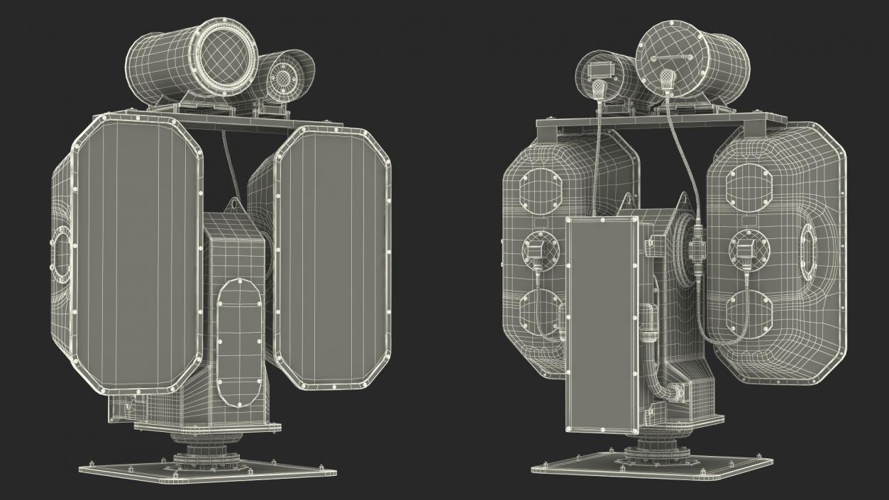 Acoustic System Sending Alarms LRAD 950RXL 3D