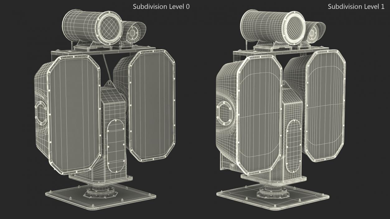 Acoustic System Sending Alarms LRAD 950RXL 3D