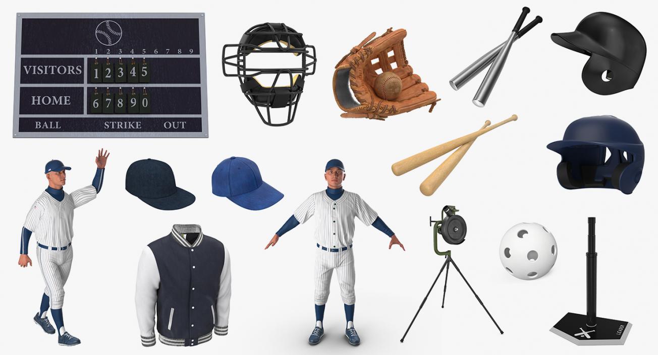 3D Baseball Collection 8