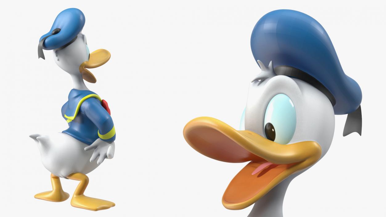 3D Standing Donald Duck Character(1) model