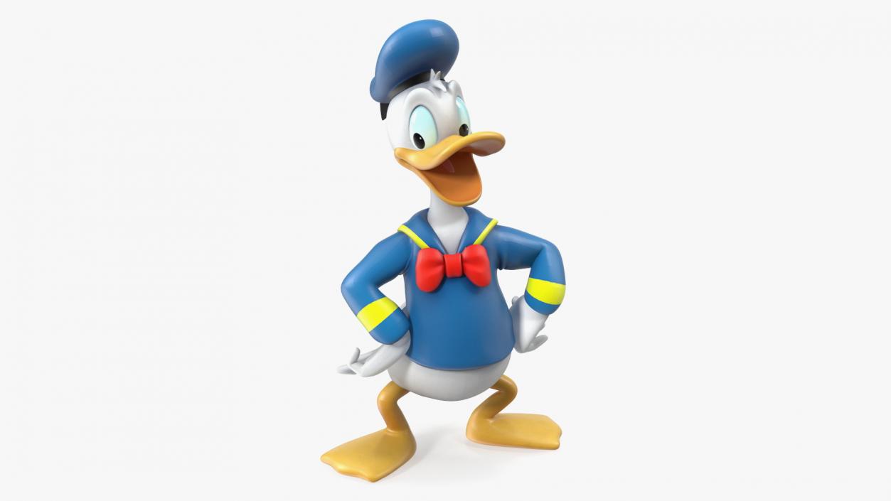 3D Standing Donald Duck Character(1) model